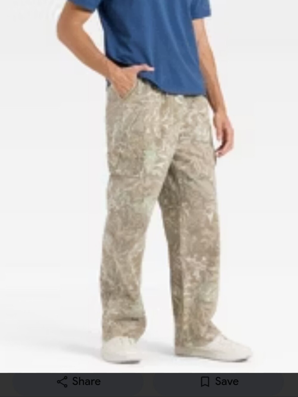 NWT Men's Camoflauge Cargo Pants Utility Pants- Small